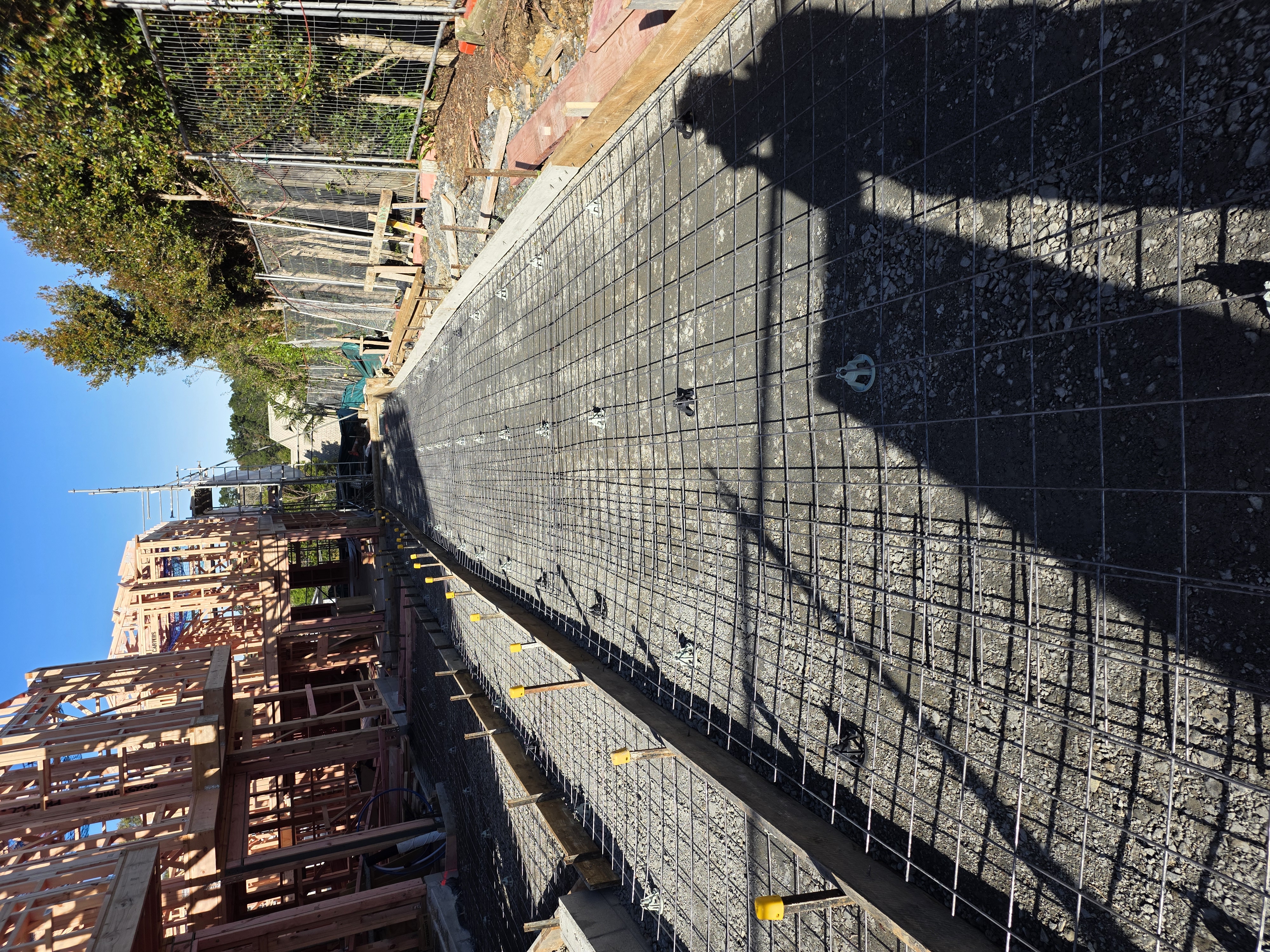 Civil construction works — driveway reinforcement at Bradbury Road Development