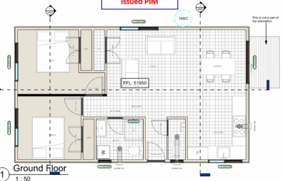 Granny flat ground floor plan