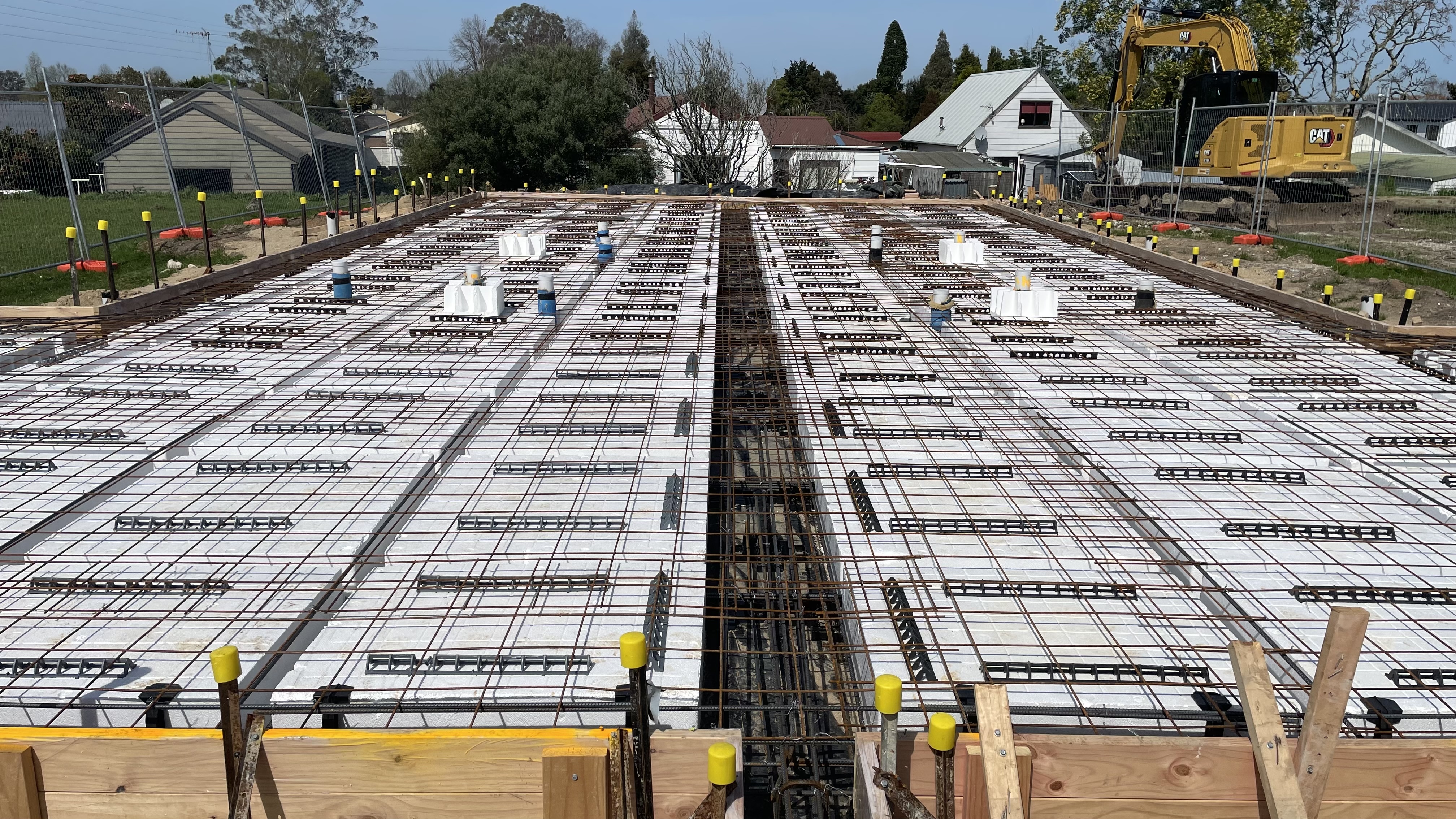 Foundation reinforcement and slab preparation at Lot 527 Greenhill Park