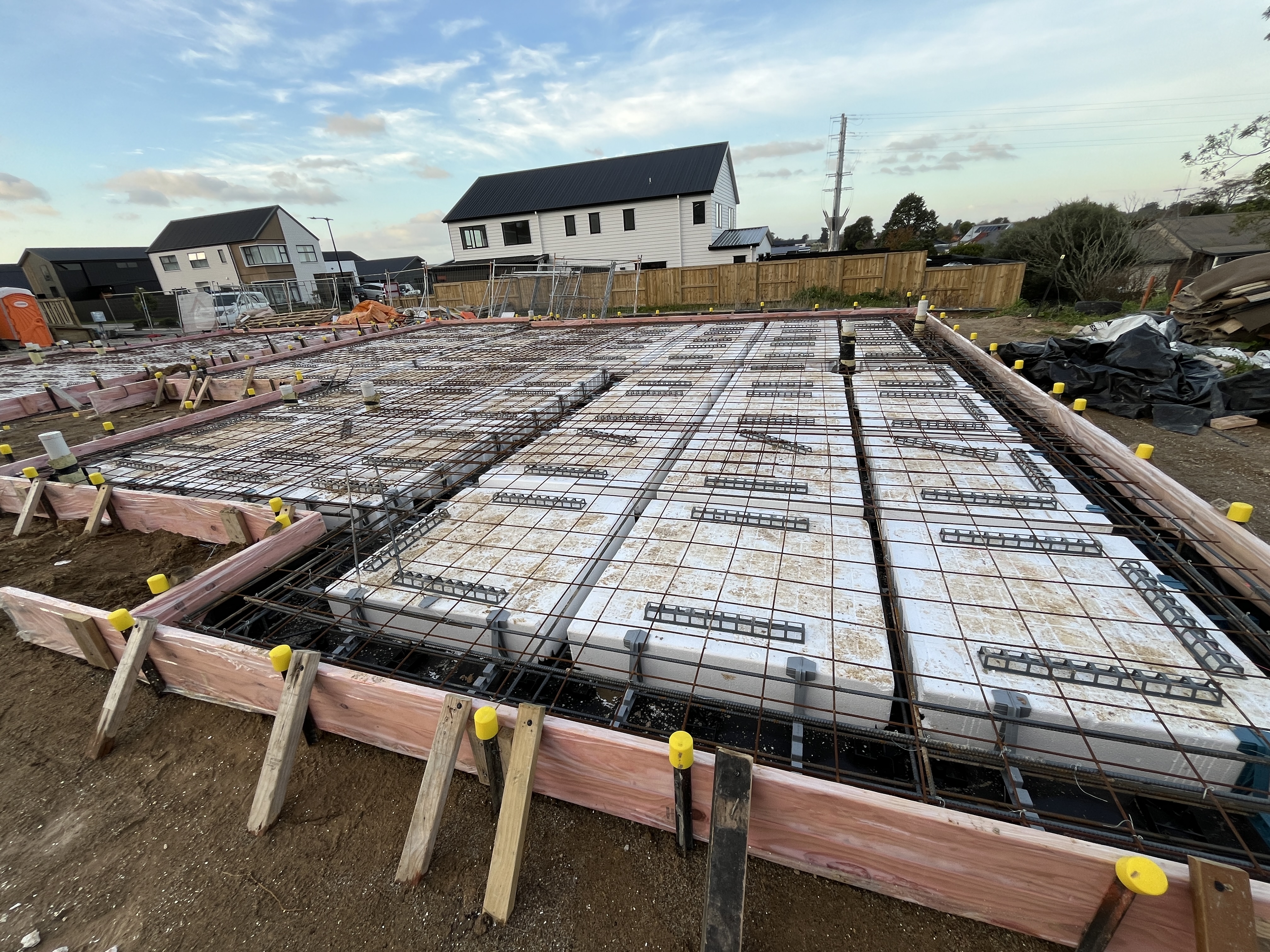 Foundation reinforcement and slab preparation at 11 Musselwhite Terrace