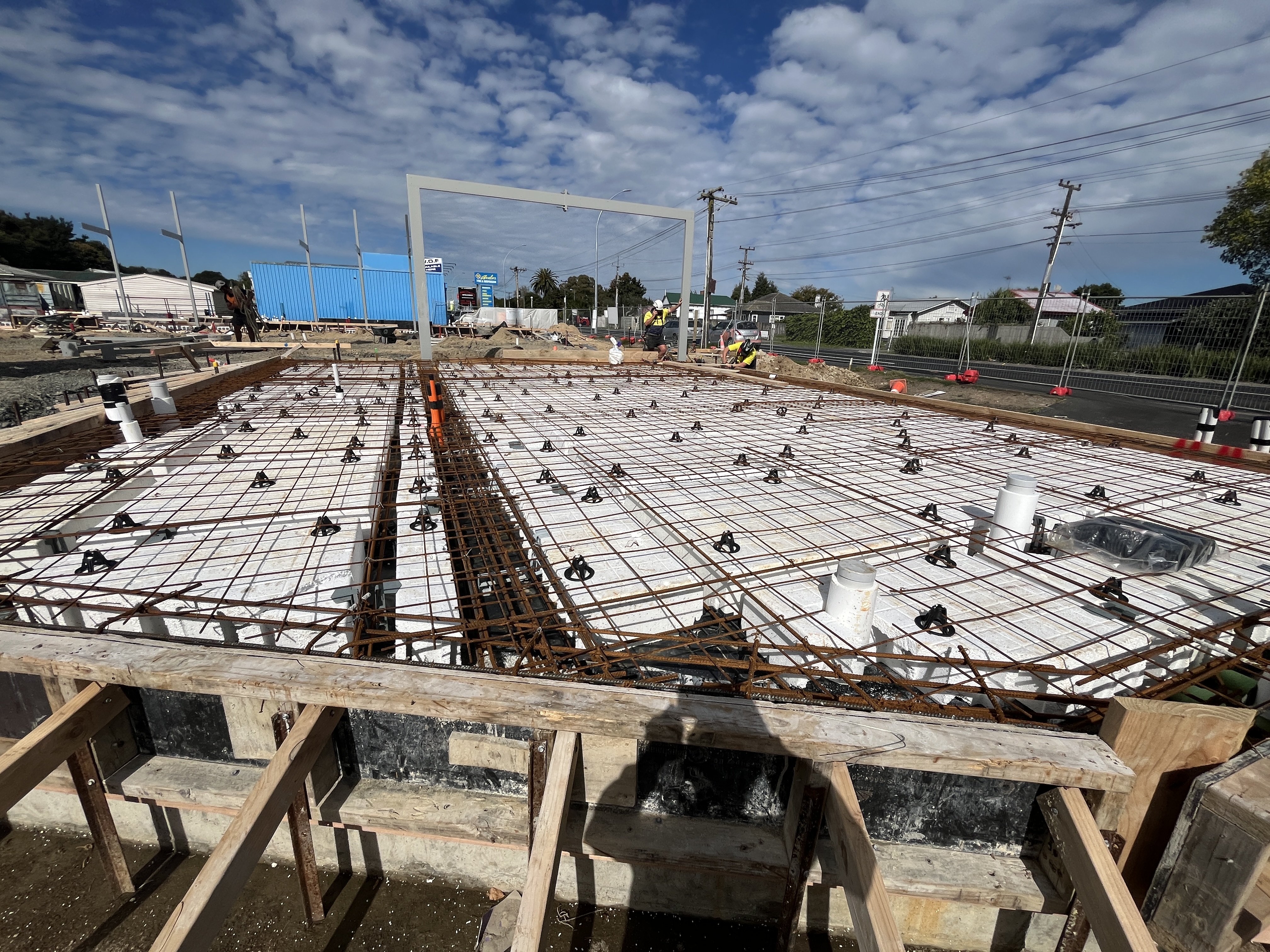 Foundation reinforcement and formwork at Ora Business Park