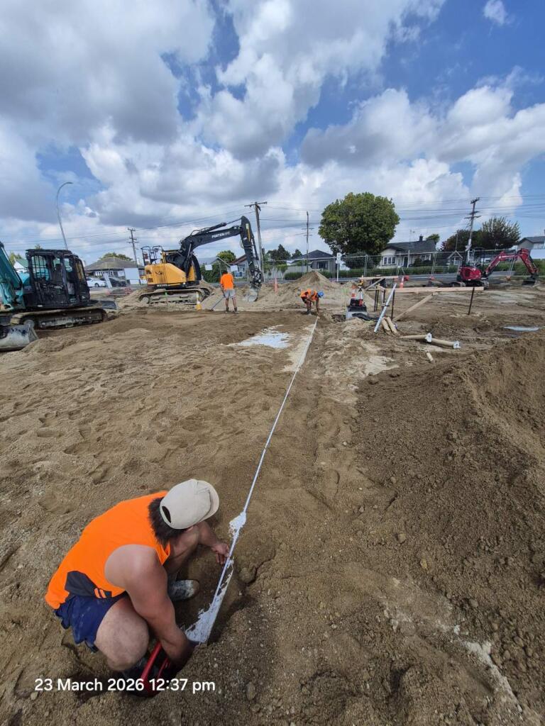 Site preparation and setting out at Ora Business Park