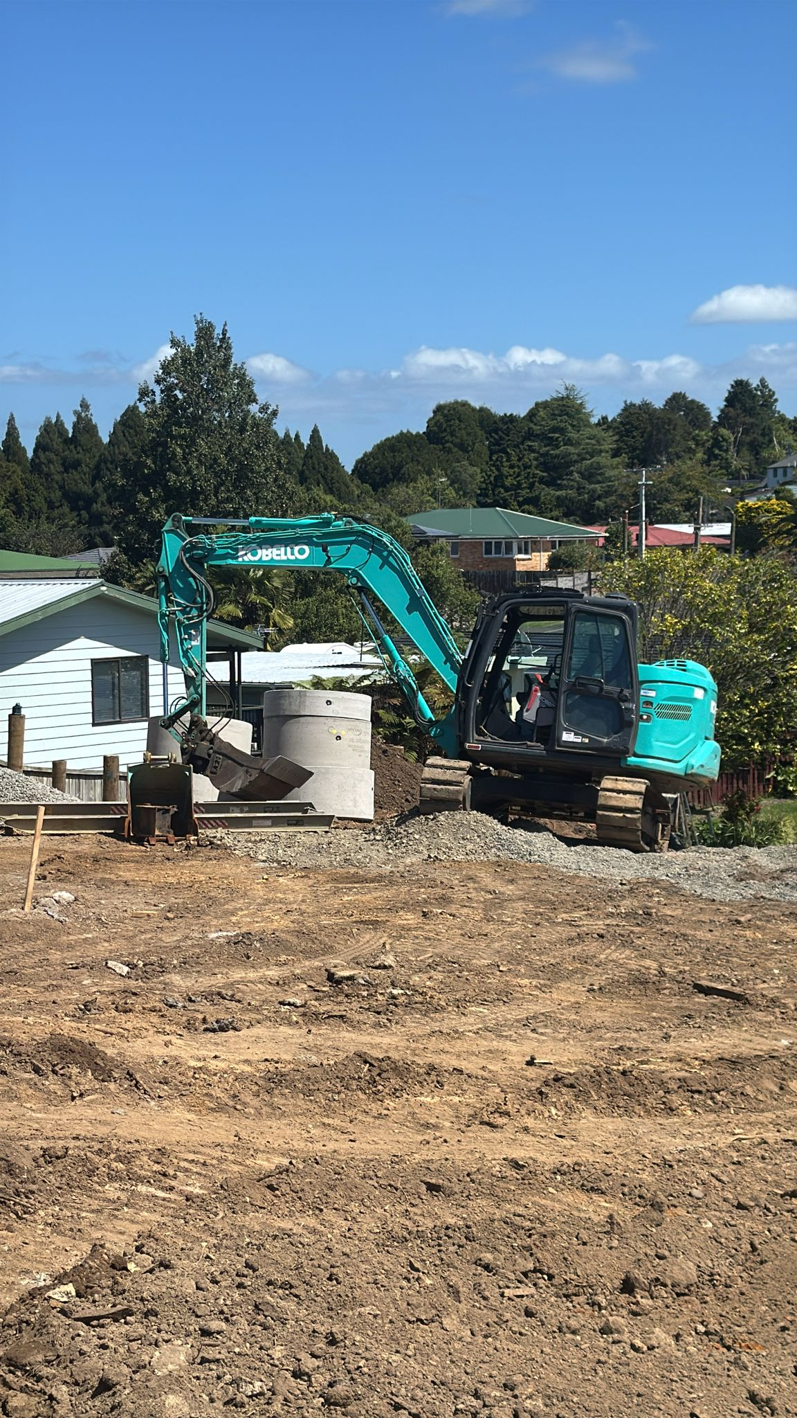 Excavation and drainage works at Storey Ave